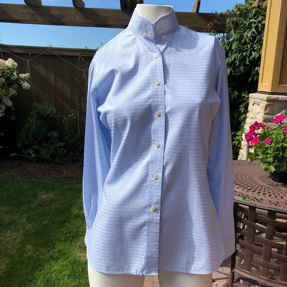 Light Blue Button-Down Women's Shirt - Classic Collar